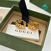 Gucci Double G Hollow Earrings - 2