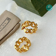 Gucci Double G Hollow Earrings - 3