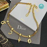 Dior Irregular CD Cactus Pendant Necklace  - 4
