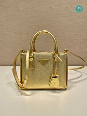 Prada Galleria Logo Plaque Tote Bag 20x15x9.5cm - 1