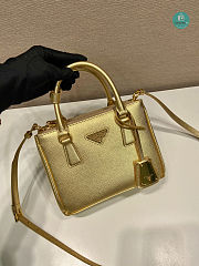 Prada Galleria Logo Plaque Tote Bag 20x15x9.5cm - 3