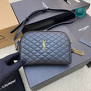 YSL Gaby Chain Pouch in Quilted Lambskin Black 13x9x3.5cm - 1