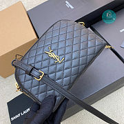 YSL Gaby Chain Pouch in Quilted Lambskin Black 13x9x3.5cm - 2