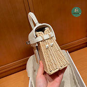 Hermès White Mini Kelly Picnic 20cm  - 4