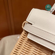 Hermès White Mini Kelly Picnic 20cm  - 3