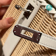 Hermès White Mini Kelly Picnic 20cm  - 6