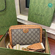 Gucci GG Supreme Canvas Double G Ostrich Pattern leather 23.5 x 16 x 4.5cm - 6