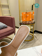 Hermes White Blanc Oasis Sandal  - 2