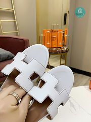 Hermes White Blanc Oasis Sandal  - 4