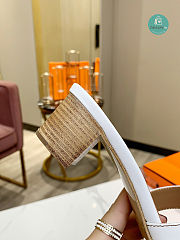 Hermes White Blanc Oasis Sandal  - 3
