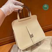 Hermes Halzan 25 In Off-White 25cm - 5