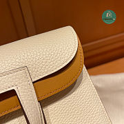 Hermes Halzan 25 In Off-White 25cm - 3