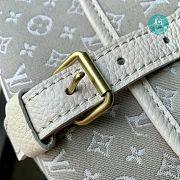 Louis Vuitton Medium Saumur Bag In Monogram Canvas Gray 28x11x20 - 5