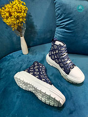 Louis Vuitton Squad Sneaker Boot In Blue - 5