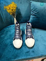 Louis Vuitton Squad Sneaker Boot In Blue - 2