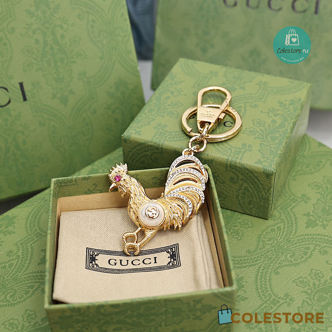 Gucci Charm Rooster Key Ring  - 1