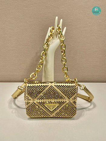 Prada Satin Mini-Bag With Crystals 17x11.5x6.5cm