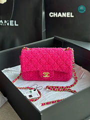 Colestore Chanel Tweed Reissue Flap bag In Pink 20cm - 1
