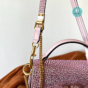 Valentino Garavani Vsling Mini Handbag With Sparkling Embroidery 19x13x9cm - 5
