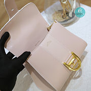 Delvaux Brillant Diamond Buckle Bag In Pink 24x12x19 cm - 6