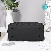 Dior Lady Dior Medium Bag Ultramatte Black 24x20x11 cm  - 6