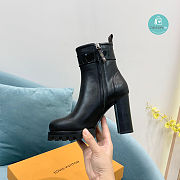 Louis Vuitton High Boots Silver LV logo  - 2