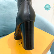 Louis Vuitton High Boots Silver LV logo  - 4