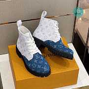 Louis Vuitton RANGER ANKLE BOOT In Blue/White - 1