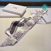 Dior Toile De Jouy Mitzah Scarf Navy / White  - 5