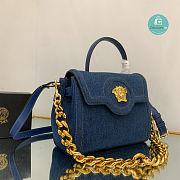 Versace La Medusa Denim Tote 25x15x22cm - 5