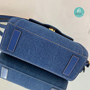 Versace La Medusa Denim Tote 25x15x22cm - 4
