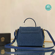 Versace La Medusa Denim Tote 25x15x22cm - 3
