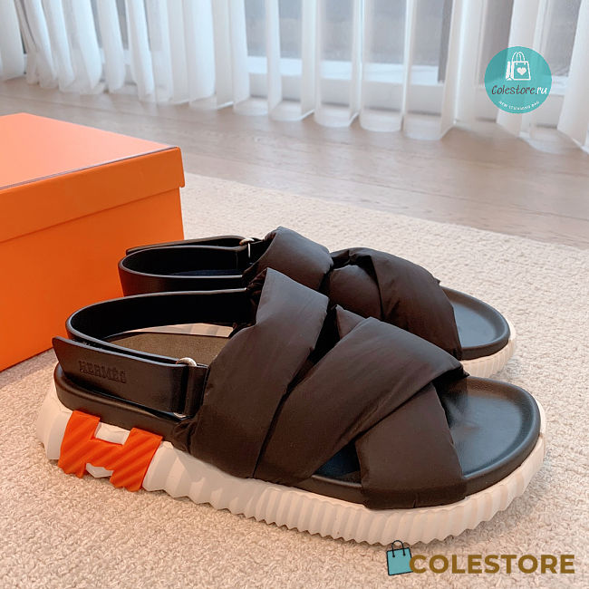Hermes Electric Sandal In Black  - 1