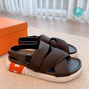 Hermes Electric Sandal In Black  - 1