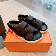 Hermes Electric Sandal In Black  - 3