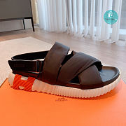 Hermes Electric Sandal In Black  - 4