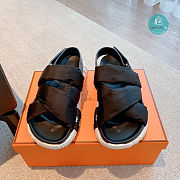 Hermes Electric Sandal In Black  - 6