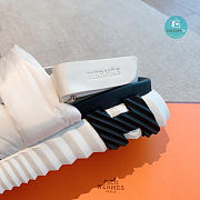 Hermes Electric Sandal In White - 3