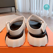 Hermes Electric Sandal In White - 4