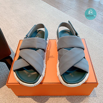 Hermes Electric Sandal In Grey