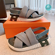 Hermes Electric Sandal In Grey - 3