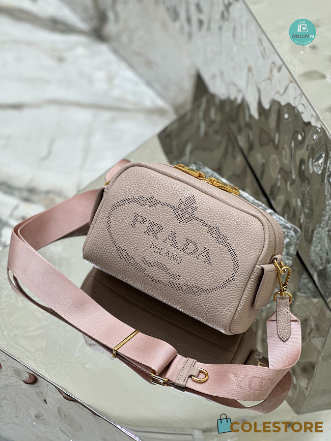 Prada Bag In Textured Leather in Pink 20.5x13x8.5cm - 1