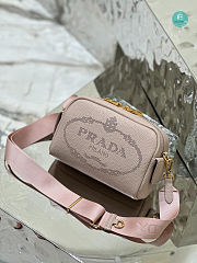 Prada Bag In Textured Leather in Pink 20.5x13x8.5cm - 1