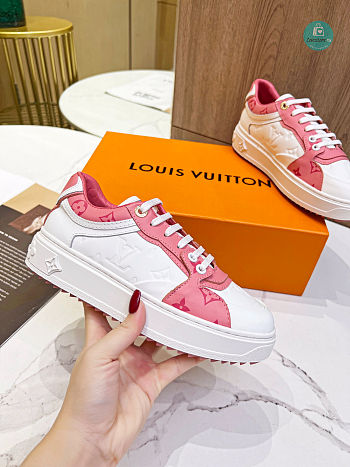 Louis Vuitton Time Out Monogram Pink Sneakers 