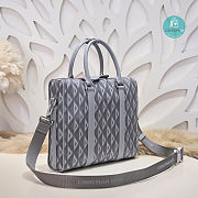 Dior Lingot Briefcase Dior Gray CD Diamond Canvas 35x27x6cm - 6