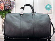 Louis Vuitton Keepall Bandoulière 50 Taiga Leather In Black 50 x 29 x 23 cm - 5