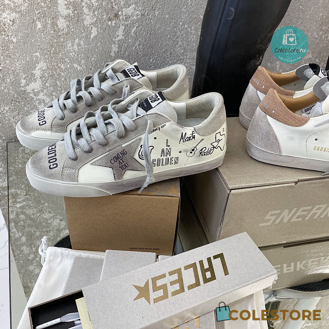 Golden Goose Kids Texas-graffiti Print Sneakers - 1