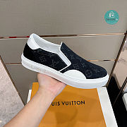 Louis Vuitton Monogram Dark Blue Denim Trocadero Slip-on - 5