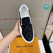 Louis Vuitton Monogram Dark Blue Denim Trocadero Slip-on - 4