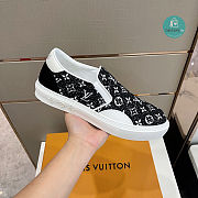 Louis Vuitton Monogram Black Denim Trocadero Slip-on - 6